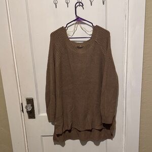 Cozy Brown Knit Sweater